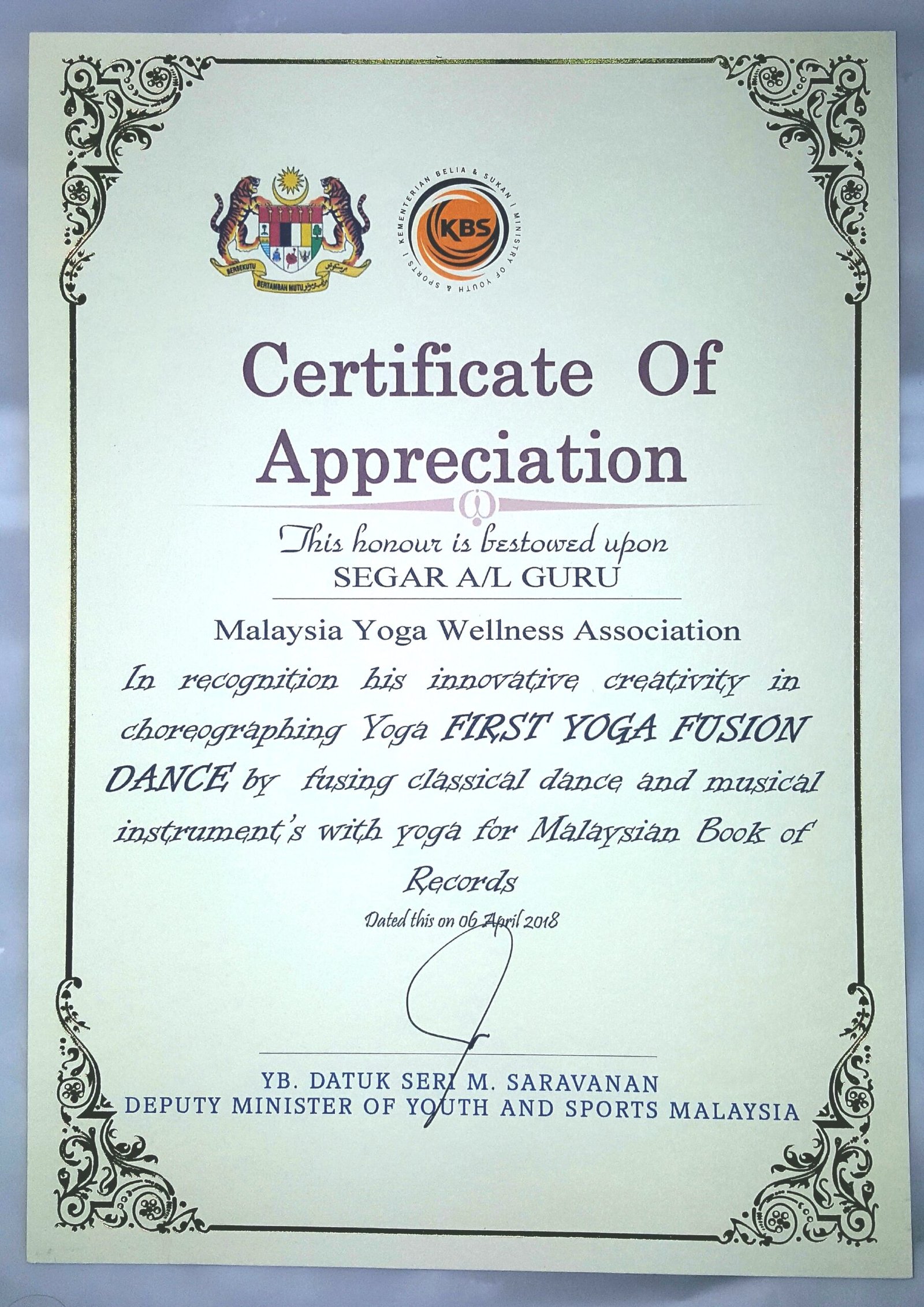 Master Prof Segar Guru corporate leadership council assembly