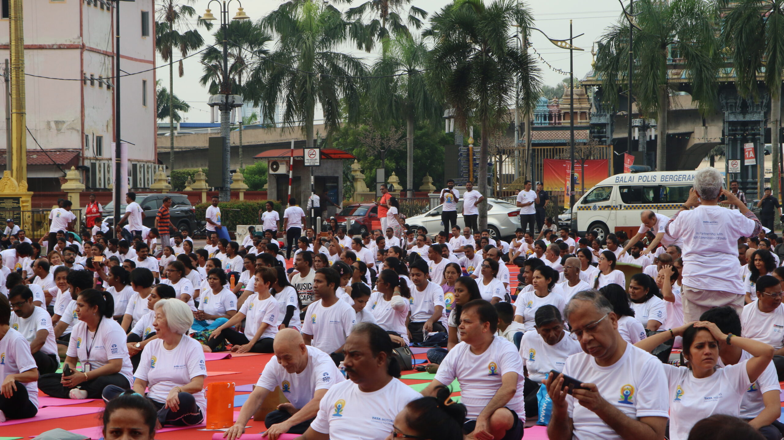SEGA students at Yoga Day, Indian Embassy 2019