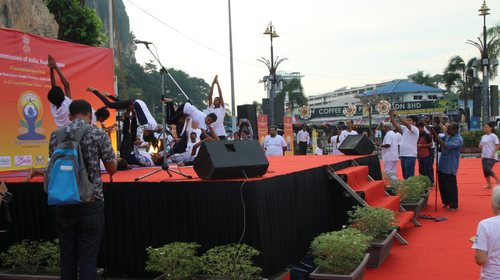 SEGA students at Yoga Day, Indian Embassy 2019