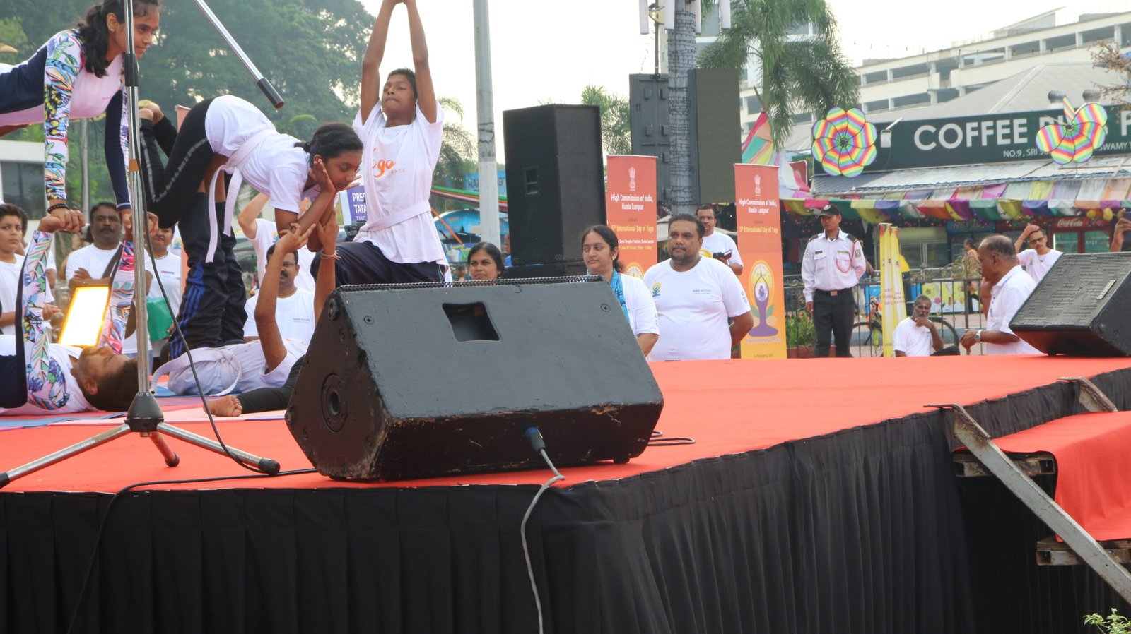 SEGA students at Yoga Day, Indian Embassy 2019