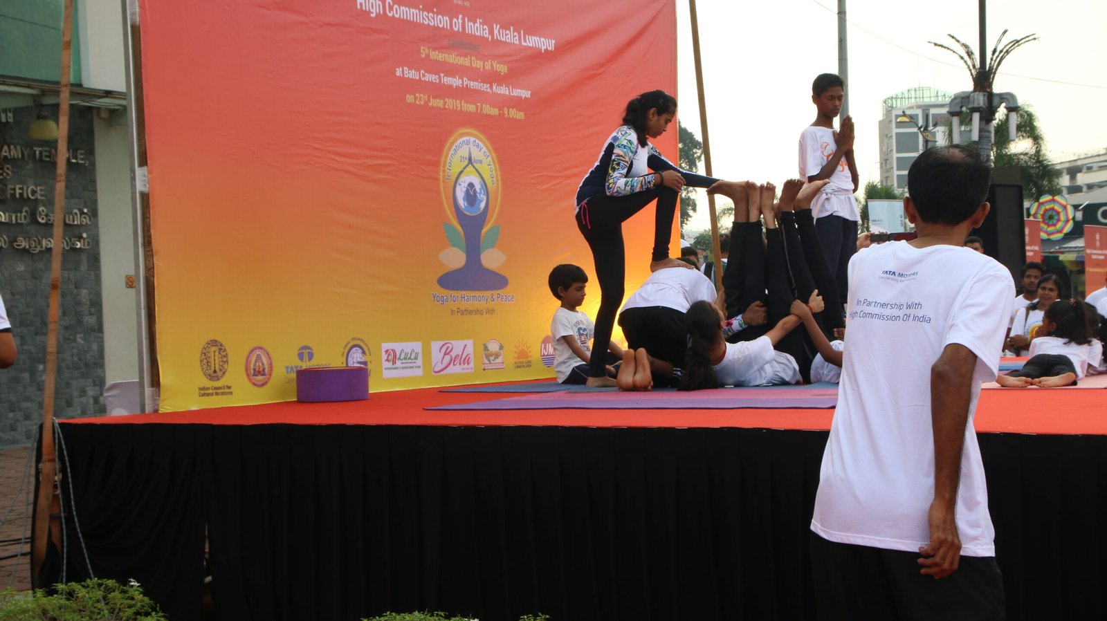 SEGA students at Yoga Day, Indian Embassy 2019