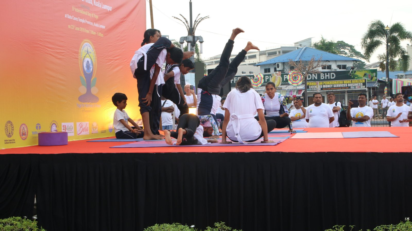 SEGA students at Yoga Day, Indian Embassy 2019