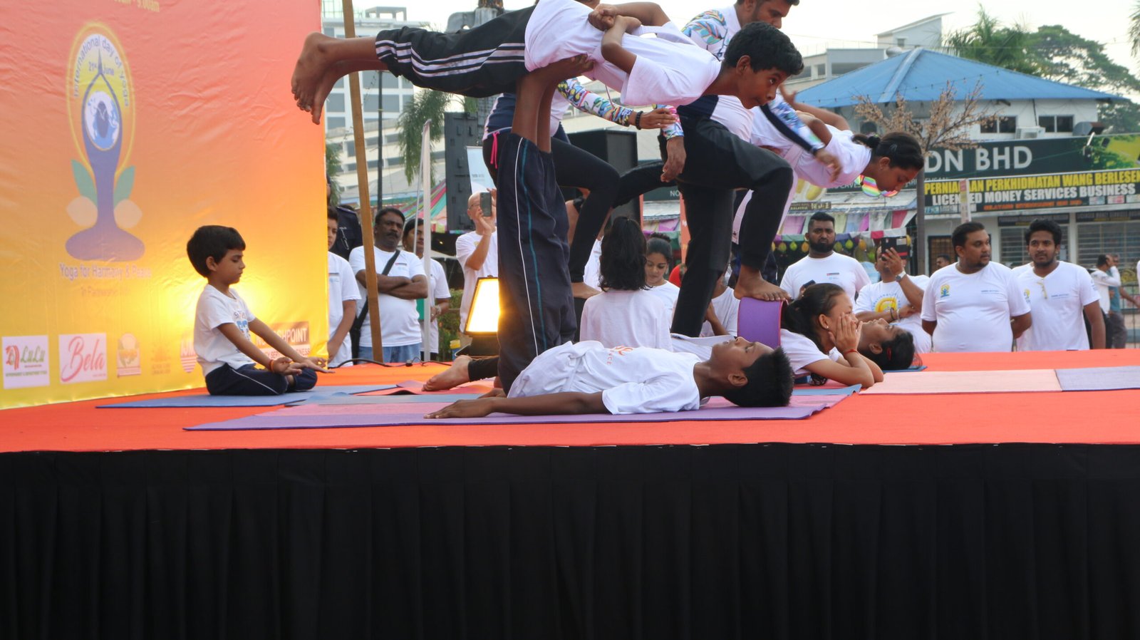 SEGA students at Yoga Day, Indian Embassy 2019