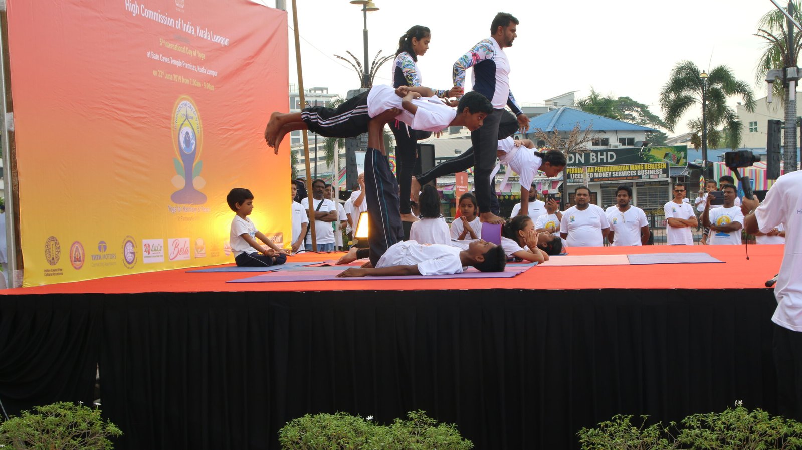 SEGA students at Yoga Day, Indian Embassy 2019
