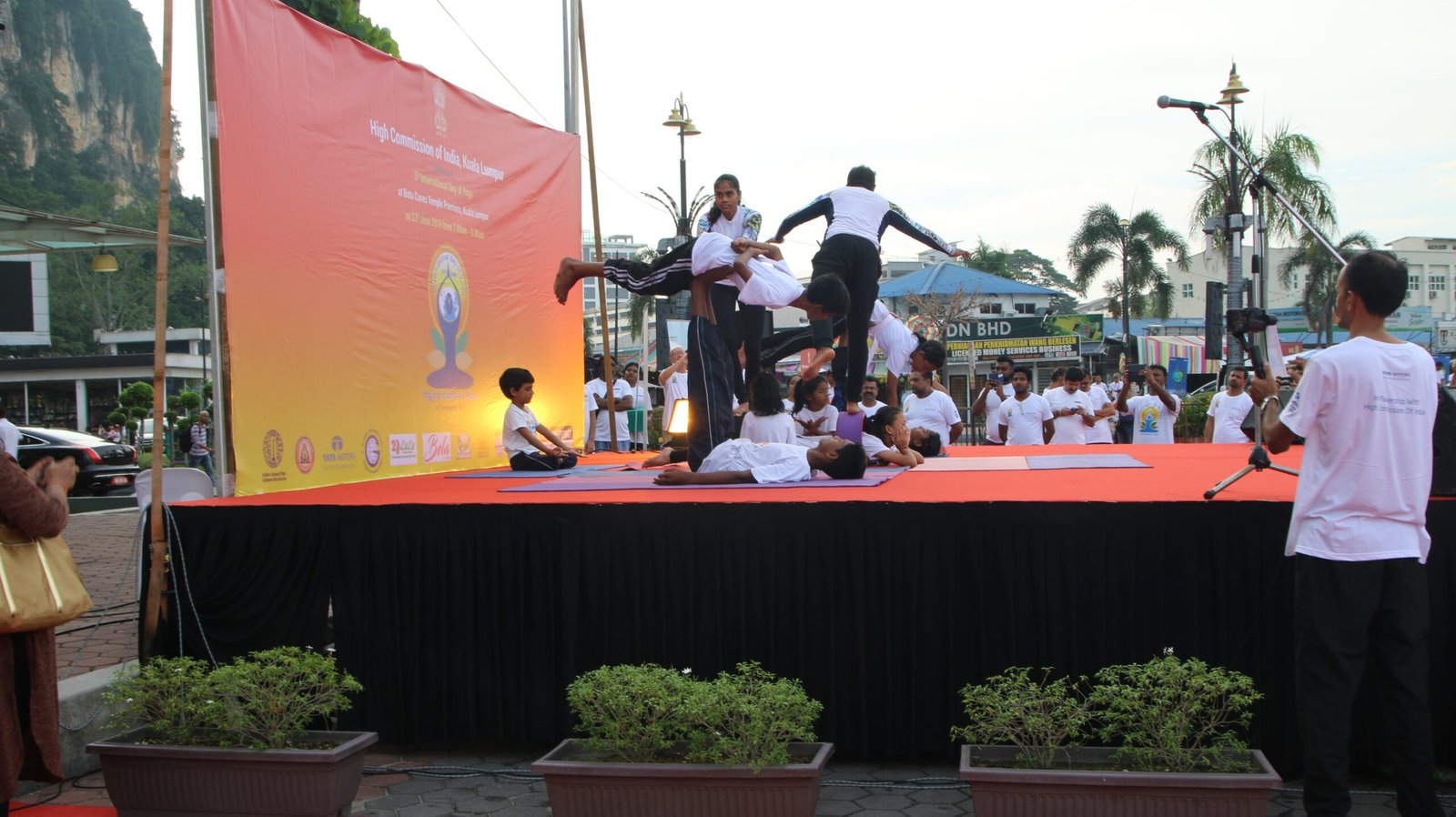 SEGA students at Yoga Day, Indian Embassy 2019