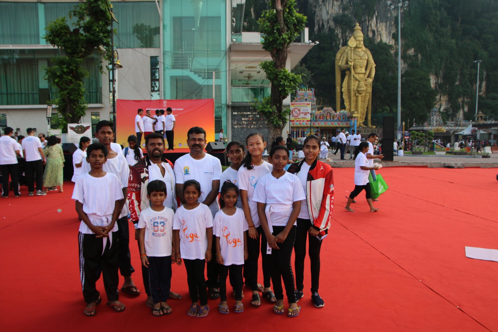 SEGA students at Yoga Day, Indian Embassy 2019