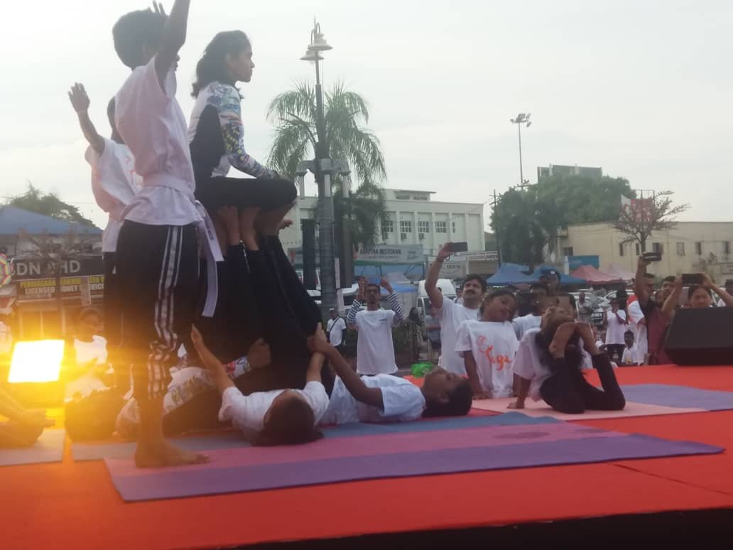 Yoga dance performance