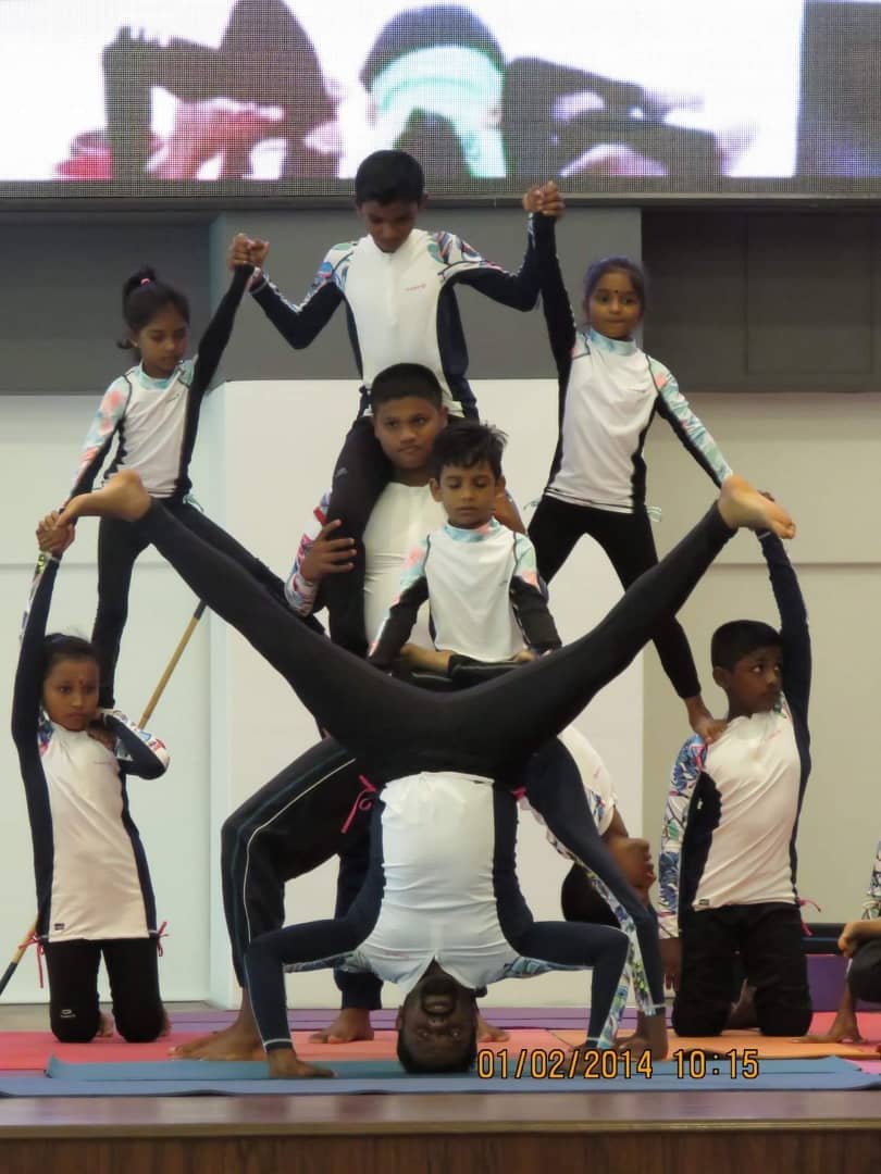 Yoga dance performance