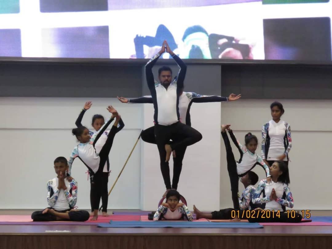 Yoga dance performance